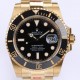Rolex 롤렉스 서브마리너 블랙 다이얼 금통 116618LN