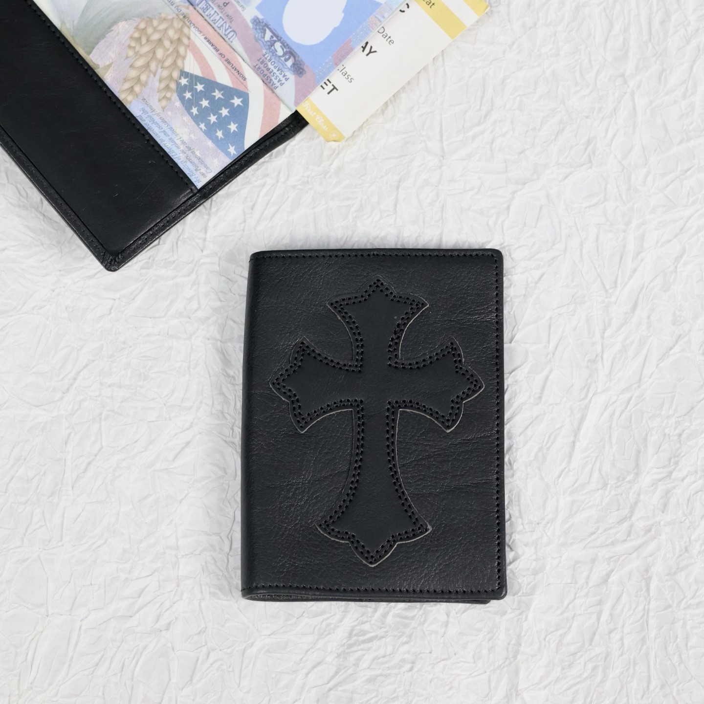 CHROME HEARTS 크롬하츠 여권지갑 (송아지가죽) #W005 (925실버)