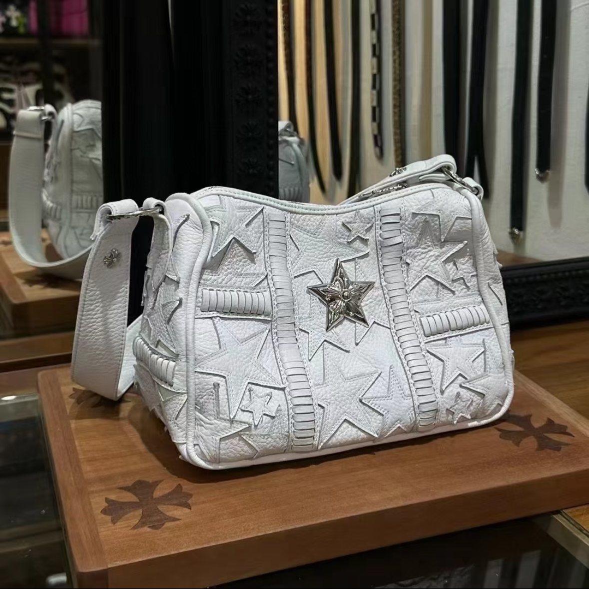 CHROME HEARTS 크롬하츠 LA한정판 오성패치 Chicken Nugget bag 너겟백 #25932042 (925실버)