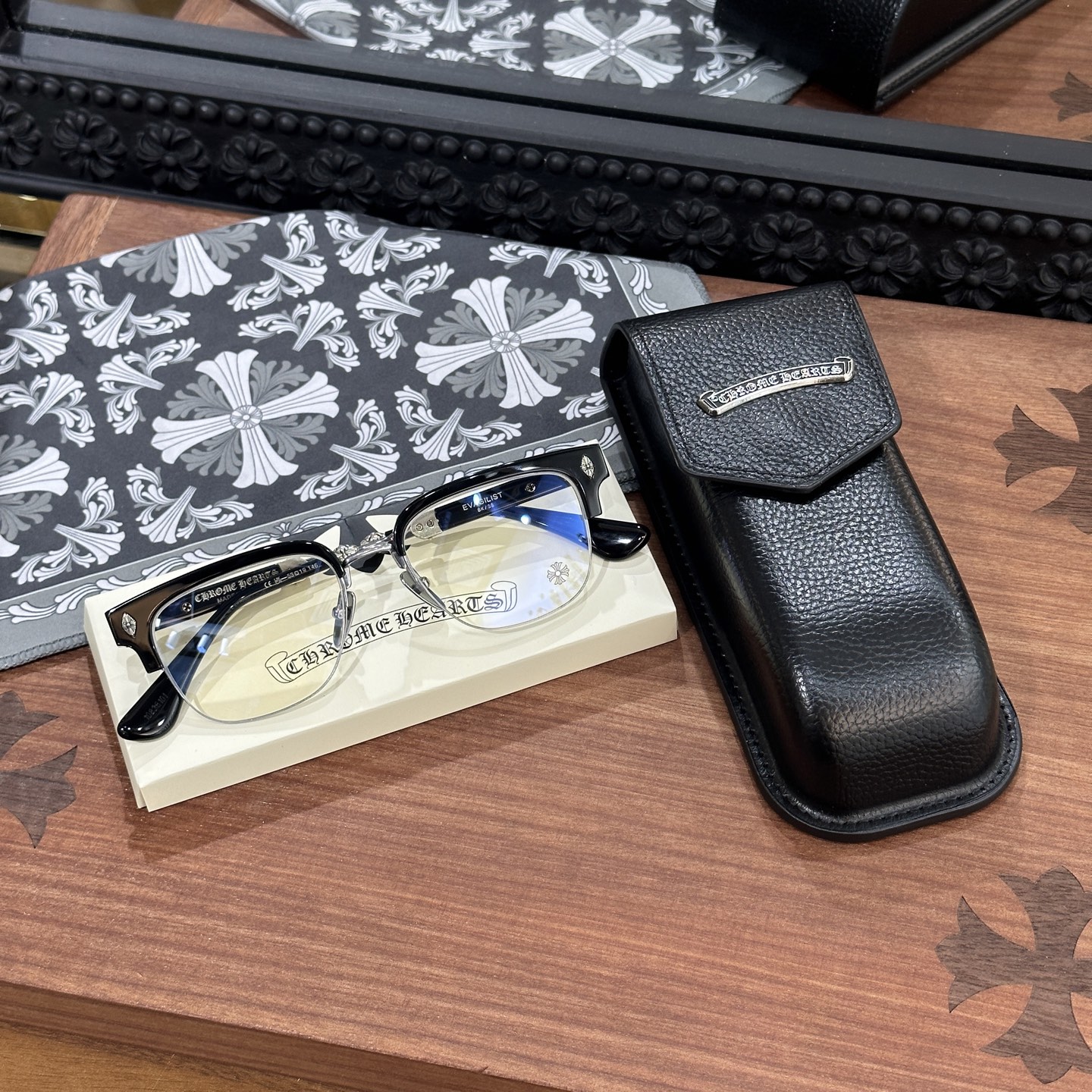 CHROME HEARTS 크롬하츠 에바질리스트 EVAGILIST 안경 (925실버) #25971848