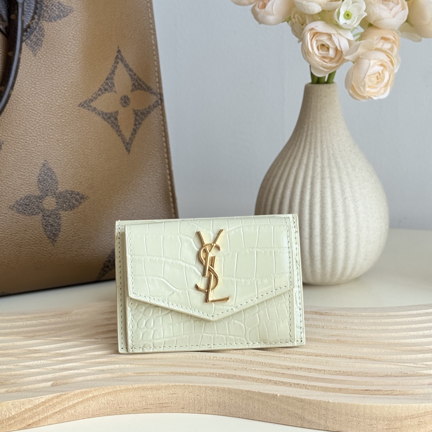 SAINT LAURENT 생로랑 모노그램 UPTOWN 카드 홀더 #259131747