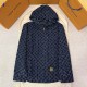 LOUIS VUITTON 루이비통 벨벳 데님 후드 자켓 남자 1AHUYN #1634617