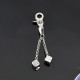 CHROME HEARTS 크롬하츠 백참(백꾸) 백장식 11.5cm L043 (925실버)