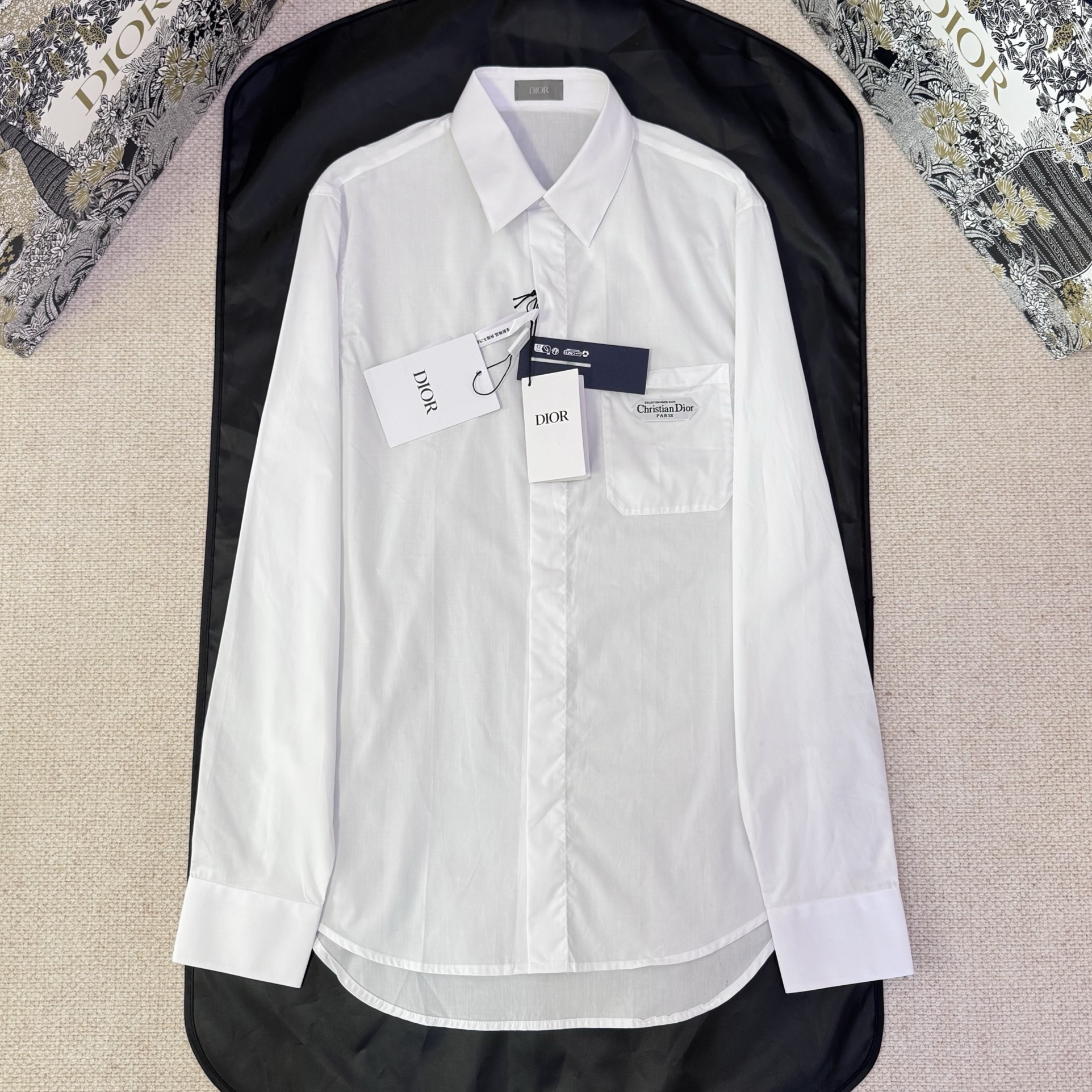 DIOR 디올 화이트 코튼 포플린 셔츠 493C520E1581_C000 #17296127