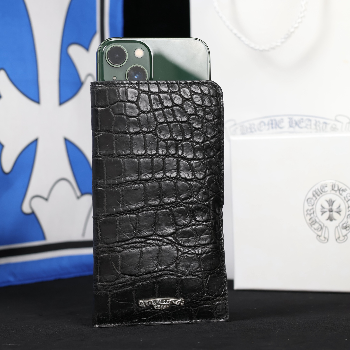 CHROME HEARTS 크롬하츠 휴대폰케이스 악어가죽 (925실버) #21354851