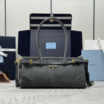 PRADA 프라다 보니 미디엄 스웨이드 숄더백 (4칼라) 1BE082