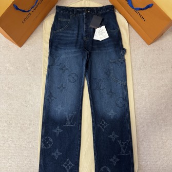 LOUIS VUITTON 루이비통 모노그램 데님 워크웨어 팬츠 1AIJUF