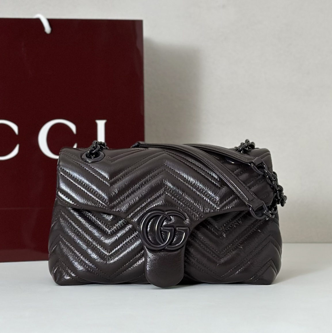 GUCCI 구찌 GG 마몽 미니 숄더백 (6칼라) 23cm #855371