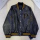 PRADA 프라다 레더 봄버 자켓 패치장식 #1666225