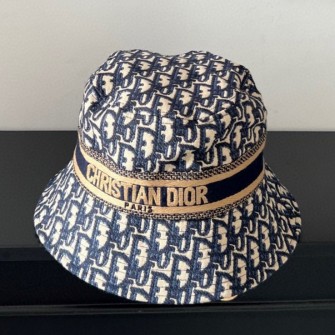DIOR 디올 오블리크 자수 벙거지 버킷햇 #18506312