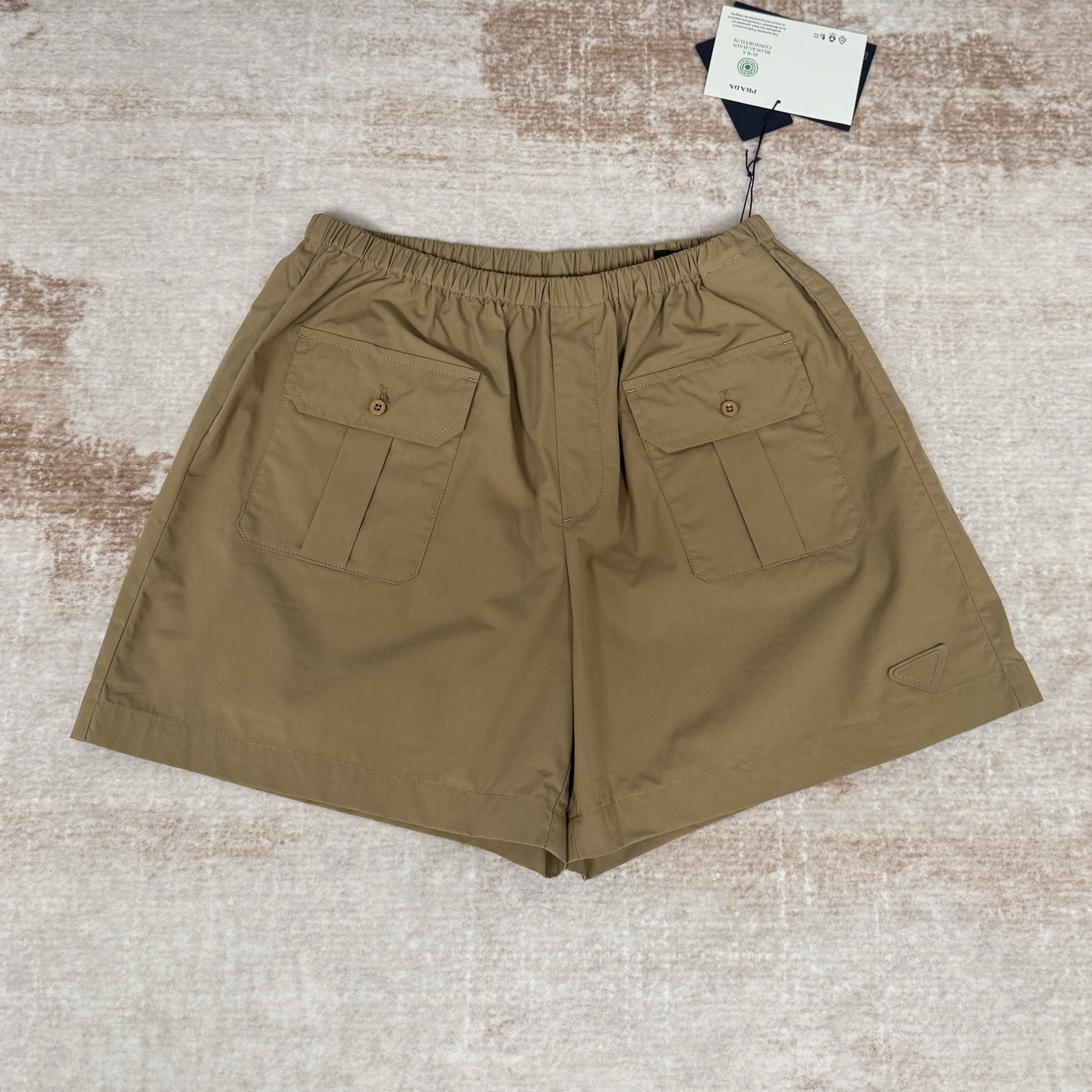 PRADA 프라다 코튼 포플린 버뮤다 반바지 #15176316