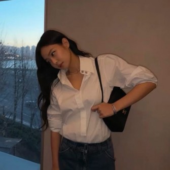 CHANEL 샤넬 싱글 플랩백 제니백 preppy coco 캐비어 22cm #15090319