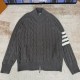 THOM BROWNE 톰브라운 의 남성용 케이블 니트 울 가디건 #1926325