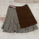 THOM BROWNE 톰브라운 플리츠 믹스드 미디어 미니 스커트 #19296325