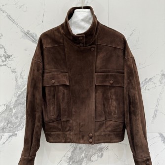 SAINT LAURENT 생로랑 램스킨 스웨이드 재킷 #1516326