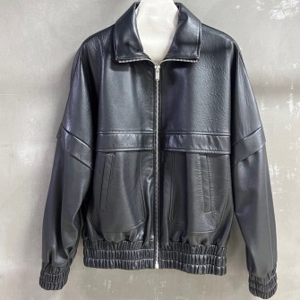 SAINT LAURENT 생로랑 가죽 봄버 자켓 #15156326