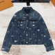 LOUIS VUITTON 루이비통 LV x 더 다즐링 리미티드 엠브로이더드 롱 슬리브드 데님 셔츠 1AJUYK