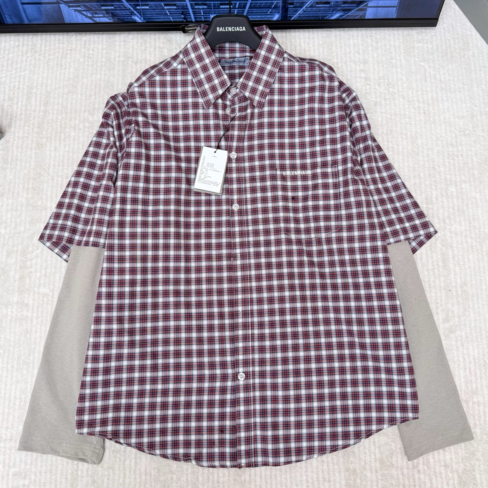 BALENCIAGA 발렌시아가 롱 슬리브 롱 셔츠 #1525651