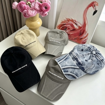 alexanderwang 알렉산더 왕 헤비 코튼 드릴 엠브로이더리 로고 볼캡 (Heavy Cotton Drill Embroidered Logo Ball Cap)