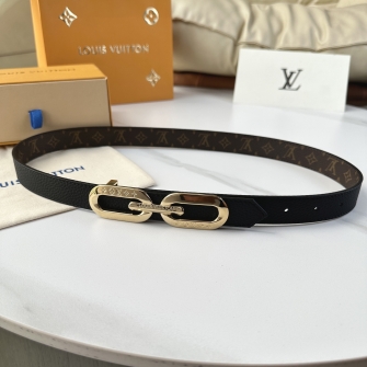 LOUIS VUITTON 루이비통 에지 25mm 리버서블 벨트 M0375V