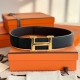HERMES 에르메스 퀴즈(Quizz) 버클 & 리버서블 가죽 스트랩 38mm 벨트 H081101