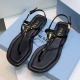 PRADA 프라다 브러시드 가죽 샌들 (Brushed Leather Sandals) #1934656