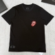 CHROME HEARTS 크롬하츠 x 롤링 스톤즈 립스 앤 텅 포켓 티셔츠 (Chrome Hearts x Rolling Stones Lips and Tongue Pocket T-Shirt)