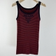 PRADA 프라다 로고 자수 스트라이프 니트 탱크 탑 (Prada Logo Embroidered Striped Knit Tank Top)