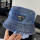 PRADA 프라다 데님 버킷 햇 (Prada Denim Bucket Hat)
