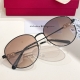 Ferragamo 페라가모 아이웨어 티컵 프레임 메탈 선글라스 #SF305SLBK001