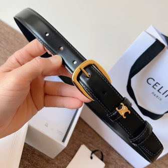 CELINE 셀린느 비비엔느 벨트 25MM - 토뤼옹 가죽 #45BNN3A01.38NO