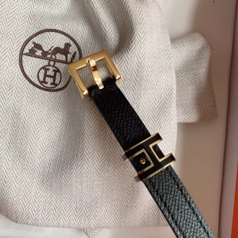 HERMES 에르메스 팝 H 15 에프송 카프스킨 벨트 #H081087CK