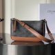 CELINE 셀린느 트리옹프 캔버스&카프스킨 폴코 카메라백 #119412