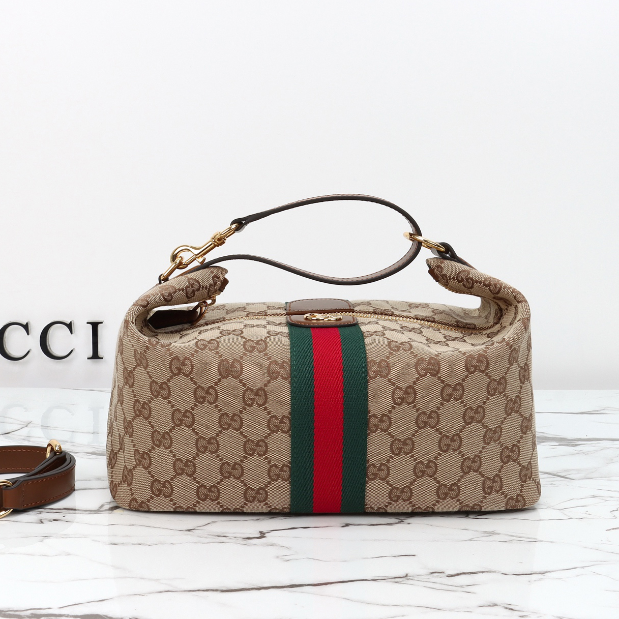 GUCCI 구찌 바니티 미디엄 탑 핸들백 857799
