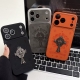 Chrome Hearts 크롬하츠 플러스를 곁들인 세메터리 크로스 레더 패치 실버 모티브 아이폰 케이스