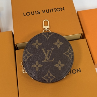 LOUIS VUITTON 루이비통 라운드 코인 퍼스 모노그램 / 백 참 키홀더 M61926