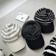 CHANEL 샤넬 CC로고 스트라이프 니트 바이저 캡 #2054683